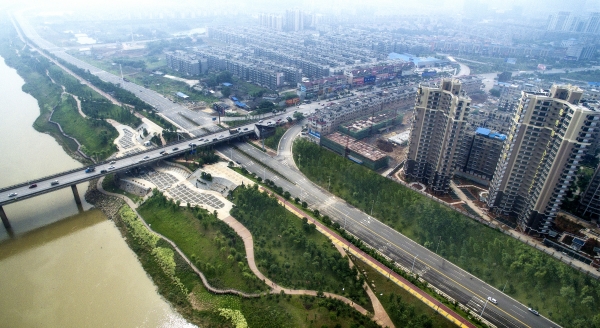 湘江风光带天易段景色优美