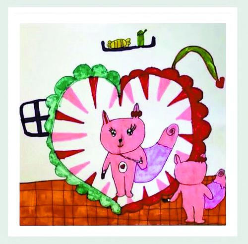 小猫咪照哈哈镜